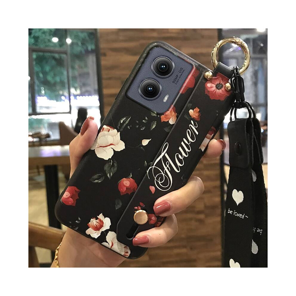 Moto Edge 5G 2024 Phone Case: Waterproof, Shockproof, Flower Kickstand, Wrist Strap & LanyardâCompatible With Moto Edge 5G 2024 9327961794337