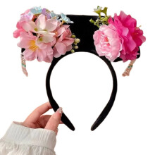Chinese Royal Flower Headband for Women Wedding Hair Hoop