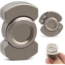 3-in-1 Fidget Spinner, Slider, Clicker 2025 Latest Portable Fidget Toys Adults for Stress Relief, Focus and Anxiety Reduction, Fun Accessory