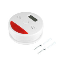 Digital Display CO Alarms for Comprehensive Home Safety, Battery Operated CO Detectors with Rapid Response and Low Power Warning