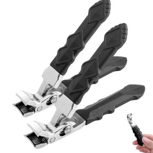 Nail Clippers with Safety Lock Large Jaw for Adults