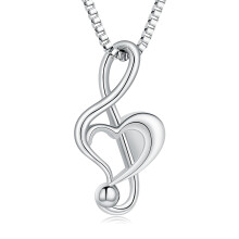 Music Note Urn Cremation Jewelry for Ashes Human / Pet Keepsake Urn Necklace for Women Men Memorial Ashes Holder Keepsake Pendant Locket