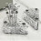 Multi Purpose Fruit Fork Set with Rabbit Shape Handles, Dishwasher Safe Stainless Steel Cake Appetizer Forks, Durable Rust Resistant Easy to Clean, 3