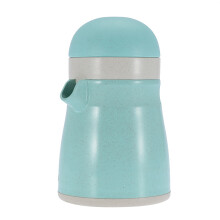 Kompakt manuel juicer til forskellige frugter, solid og skarp kniv, miljøvenlig, sund hvedestrå, nem betjening, frugtpresser, perfekt til picniclejr