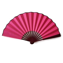 Red Vintage Folding Fans for Line Dance, Performance, Wedding, Party & Gift – Decorative Chinese Retro Fabric Fans