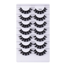 7 Pairs Curly False Eyelashes - Natural Thick & Realistic Style, Voluminous Look for Daily Makeup & Casual Outings
