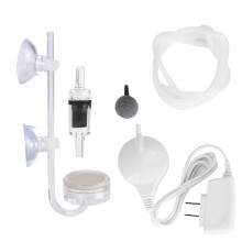 Diffuseur d'oxygène pour aquarium, pierre à air stable avec clapet anti-retour, en plastique écologique, pour eau douce et eau de mer.