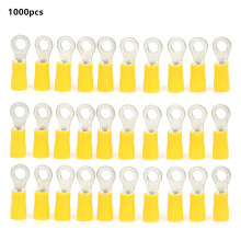 Cosses annulaires robustes pour installations électriques, connecteurs à sertir isolés pour câbles avec protection anticorrosion et