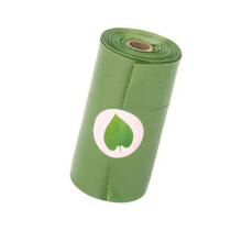 Eco-Friendly Green PE Large Capacity Dog Poop Bags