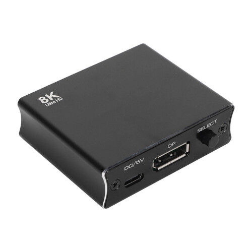 Διανομέας DisplayPort Splitter για διπλές οθόνες, διακόπτης διπλής κατεύθυνσης με 2
