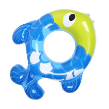 Inflatable Fish Ring for Pool Fun, Polyurethane Material Ensures Durability, Unique Animal Designs Spark Imagination for Children Weighing25-50KG,
