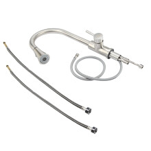 Stainless Steel Kitchen Faucet, Pull Down Sprayer Faucet for Comprehensive Sink Coverage