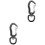 2Pièces Mini Boucle Noire Multifonctionnelle Pour Usage Extérieur 3