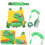 1Ensemble Anti-Fugue Harnais Extensible Vert Confortable 7