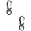2Pièces Mini Boucle Noire Multifonctionnelle Pour Usage Extérieur 6