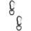 2Pièces Mini Boucle Noire Multifonctionnelle Pour Usage Extérieur 7