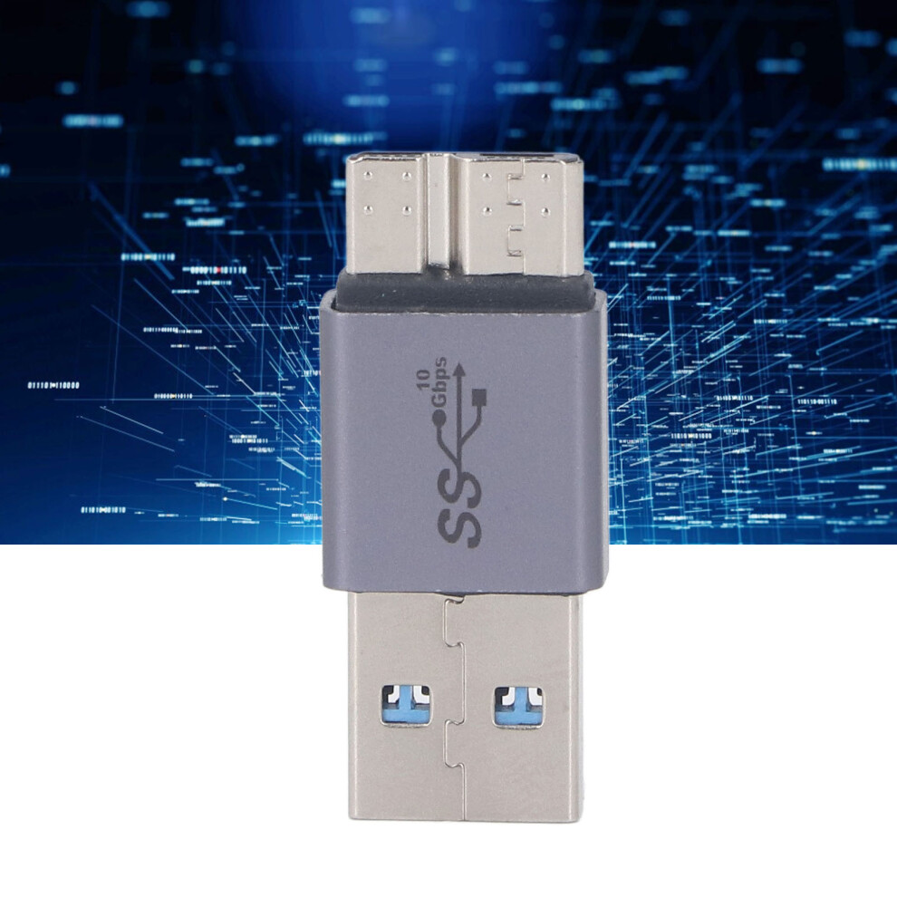 Micro B To A Adapter Aluminum Alloy 10Gbps Silver 4931393478618