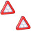 2Pièces Triangle Reflecteur Rouge Portable Pour Urgence 6