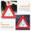 2Pièces Triangle Reflecteur Rouge Portable Pour Urgence 10