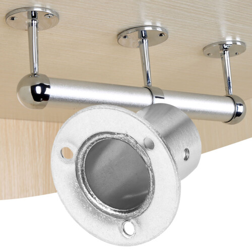 Closet Wardrobe Rod Holder Socket End Support Bracket, Auxiliary Fixed Design For25mm Closet Rods, Rust Resistant Construction For Long Lasting Use 1