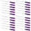24Pièces Petites Violet Pour , Viande Fromage Bbq 6