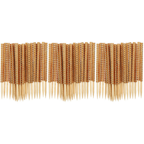 90Pièces Bâtons Khaki En Bambou Pour Décorations Gourmandes 2