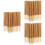 90Pièces Bâtons Khaki En Bambou Pour Décorations Gourmandes 5