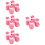 16Pièces Bottines En Caoutchouc Rose Pour Chats Protection 6