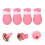 16Pièces Bottines En Caoutchouc Rose Pour Chats Protection 8