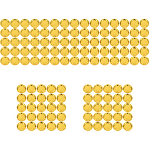 150Pièces Assiettes À Dessert Dorées Jetables Multi-Usage Pour 2