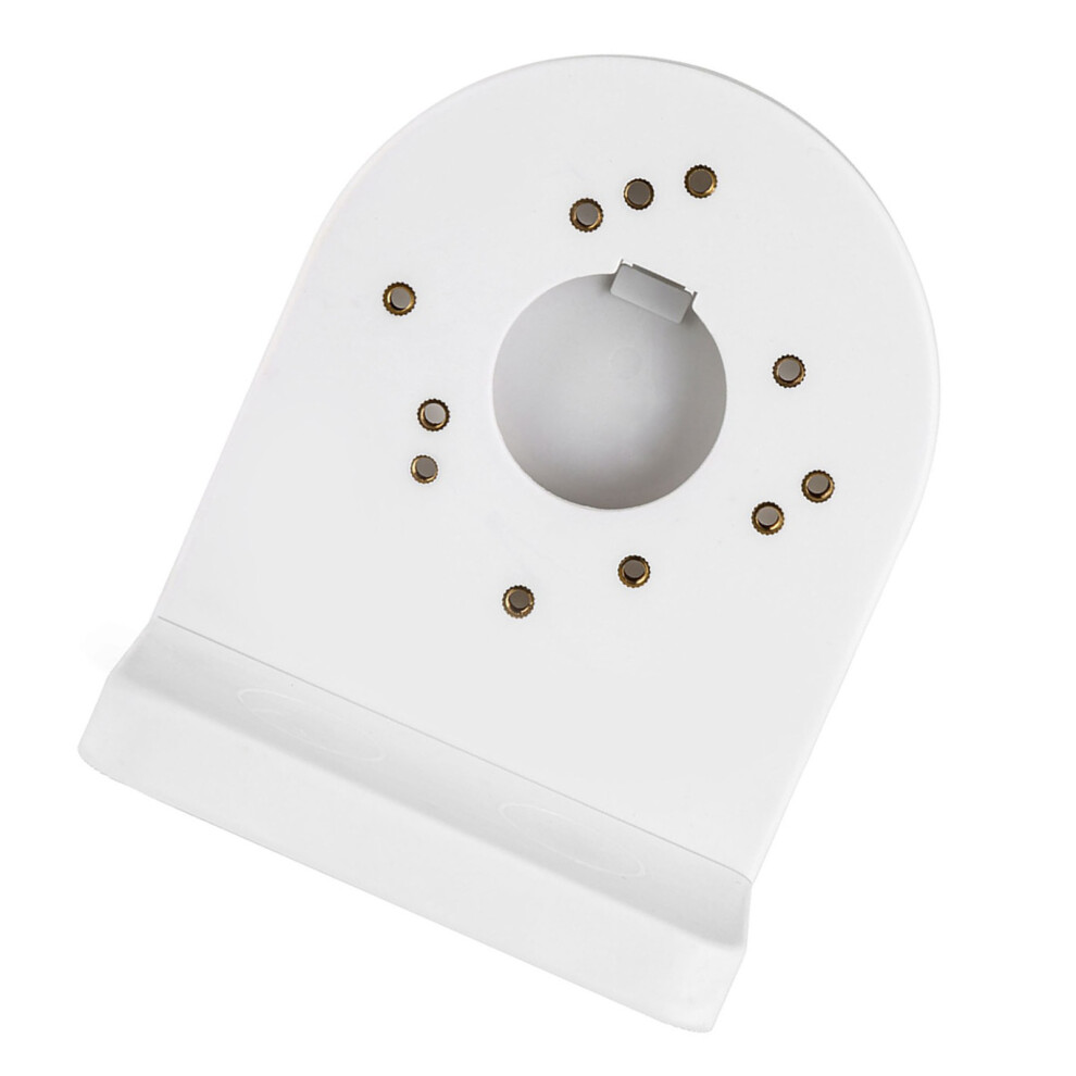 Universal Abs Plastic Cctv Camera Wall Mount Sturdy & Simple Setup White 9441393020823