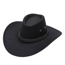 Cappello da cowboy da adulto, casual, tinta unita, estivo, stile western, cappello da sole da cowboy, tesa larga, cappello da viaggio, cappello da