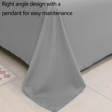 Sábana plana tamaño king size, microfibra cepillada, ultrasuave y transpirable, sin arrugas, compatible con camas king size (gris, 90x80 pulgadas).