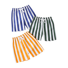 Badehose für Jungen, Kleinkinder-Badeshorts, Badeanzug für Jungen, schnelltrocknende, gestreifte Strand-Boardshorts, Badebekleidung, Blau, 5-6 Jahre