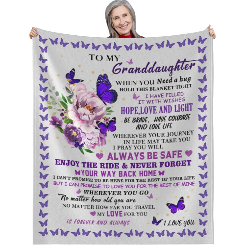 Manta da vovó para minha neta, para Natal, aniversário, formatura, casamento (40*50 polegadas)