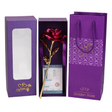 Valentine's Day Golden Foil Rose Ornament