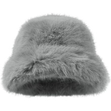 Pluche bucket hat van imitatiebont voor dames en heren, dikke, warme, pluizige vissersmuts met oorbescherming voor buitenactiviteiten zoals skiën,