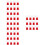 48Pièces Mini Distributeur Rouge Fun Pour Enfants Et 11
