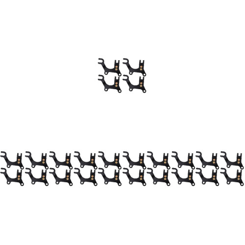 24Pièces Bride De Adaptateur Durable Réglable Noir 2