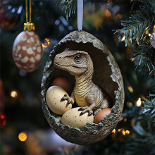 Weihnachtsschmuck: Tierbabys, Dinosaurier, Schlangen & Eier – Baumschmuck & Weihnachtsdeko