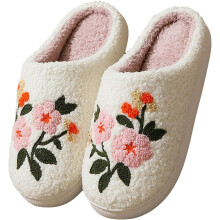 Pantofole per uomo e donna, pantofole in peluche per le vacanze, zucche, carine, in memory foam, scarpe da casa per coppie, Q, 10