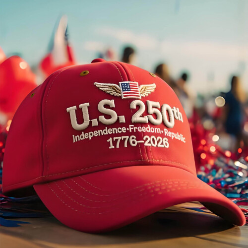 Καπέλο Γενεθλίων Αμερικής1776 - 2026 Καπέλο 250ης Επετείου για Άνδρες Γυναικεία Μαλακά