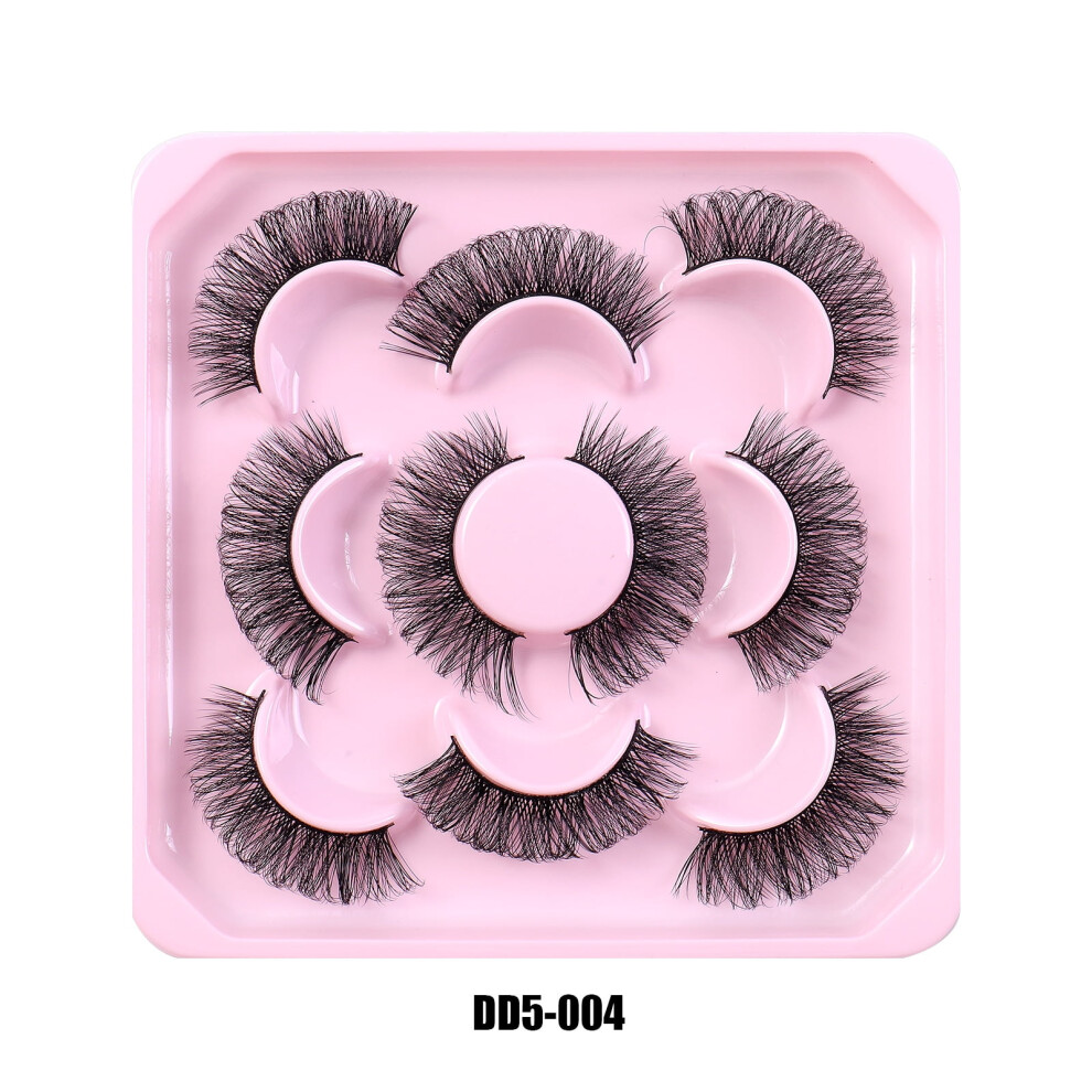 Russian Curl D-Curve False Eyelashes 5 Pairs