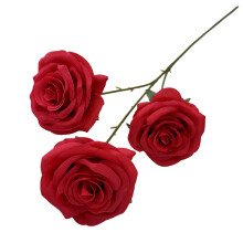 Neue künstliche Rose (45 cm) – 2026 – Hochwertige Außen-/Innendekoration – Klassisches Rot – Ideal für Hochzeiten und Jubiläen