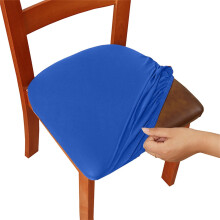 Housses de chaises de salle à manger élastiques, housses brossées unies pour protéger vos chaises de bureau à domicile, housses de siège
