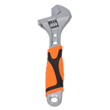 Clé à molette réglable de 30 cm (12 po) – Acier à haute teneur en carbone, ouverture hexagonale et étoile, poignée antidérapante en ABS,