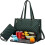 Bolsa Tote 3 em 1, 15,6 polegadas, acolchoada, para escritório/viagem/uso casual, ideal para laptop e lancheira, com compartimentos. 1