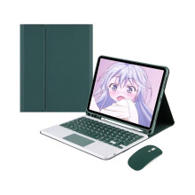 Toetsenbordhoes compatibel met iPad Air3 10.5 & Pro 10.5 met draadloze muis - Slanke beschermhoes met toetsenbord en touchpad