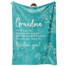 Gaver til bedstemor, bedstemor, nana Gigi Mimi, unikke fødselsdagsgaver til bedstemor fra børnebørn, bedstemortæppe til mors dag,