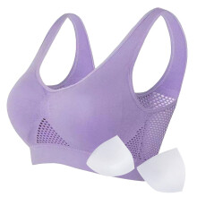 Sportbeha voor dames, comfortabele sportbeha, naadloze, draadloze, ademende yogabeha, slaapbeha, workoutbeha, hardloopbeha voor dames